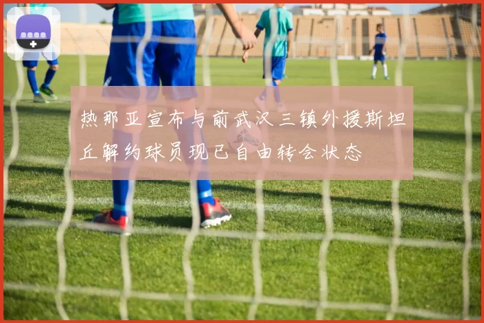 热那亚宣布与前武汉三镇外援斯坦丘解约球员现已自由转会状态